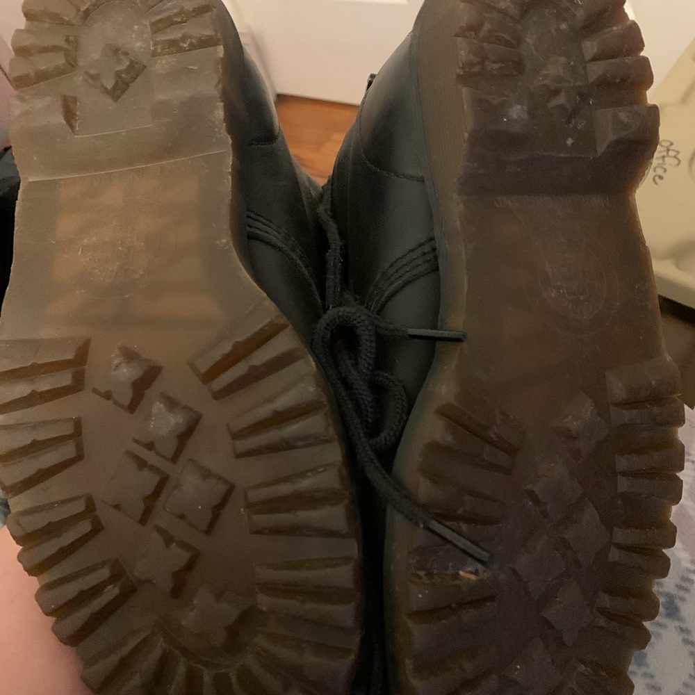 Worn Dr Marten boots